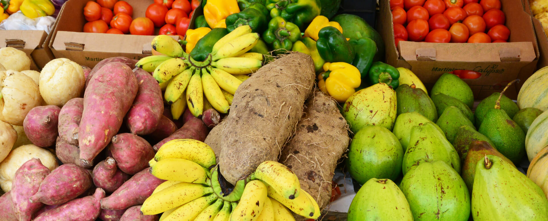 Fruits and vegetables in the island - Martinique