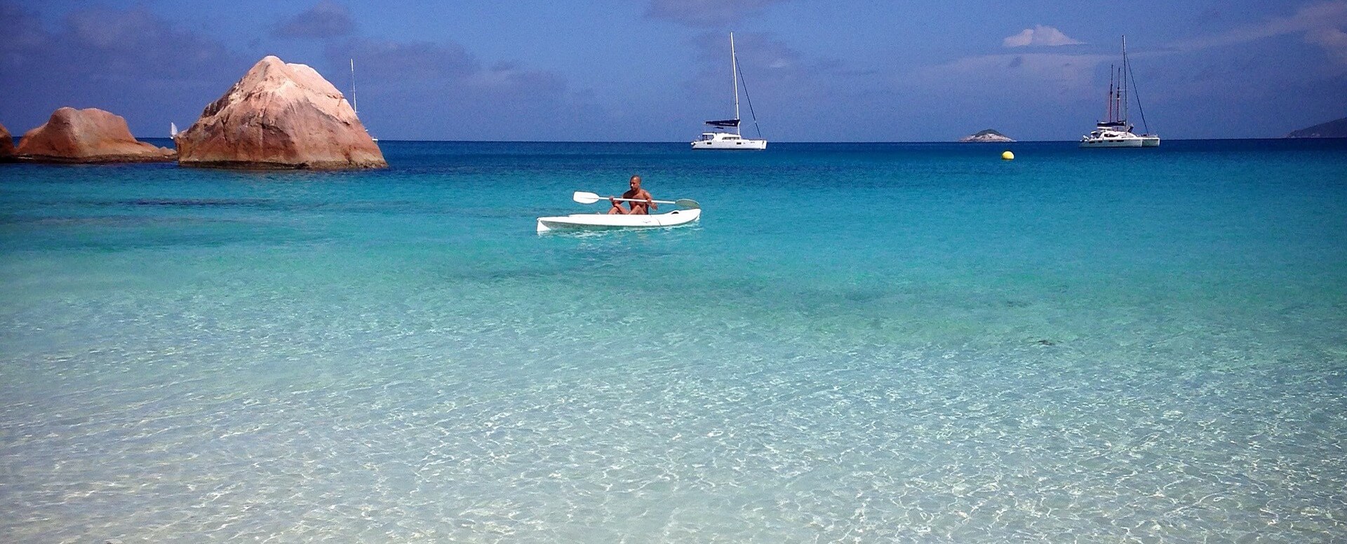 6. Walking on a glass bottom boat - Seychelles