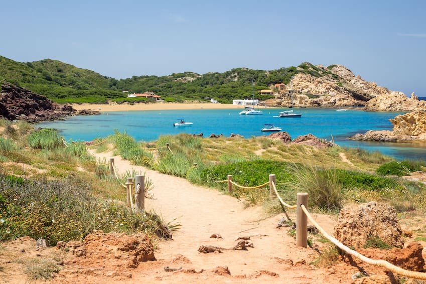Cala Pregonda, the most exposed
