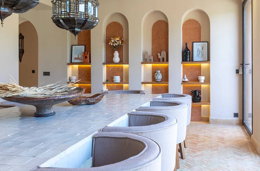 How did you put together the team that brings the villa to life on a daily basis?
