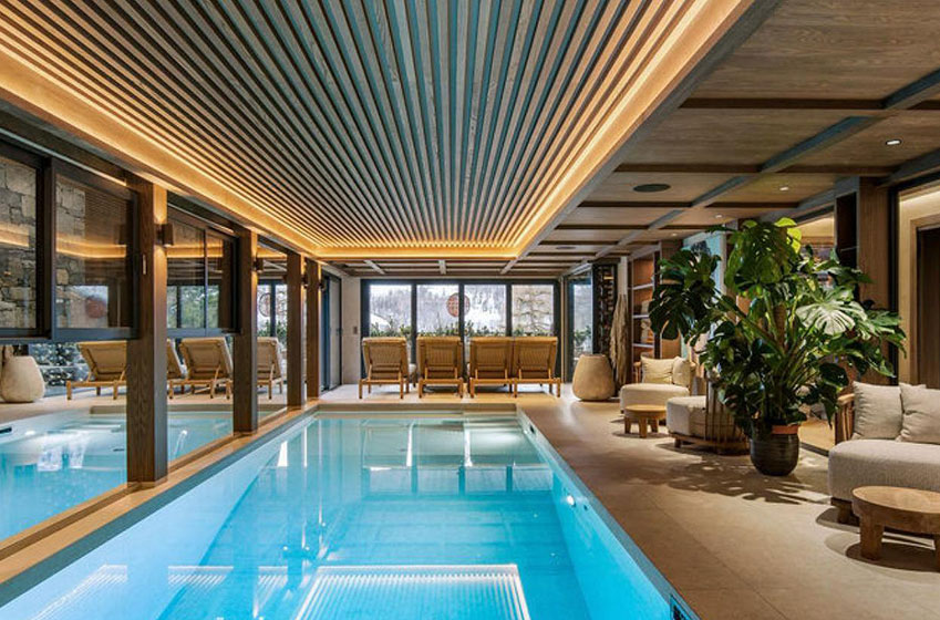 8 Exceptional Ski Chalets with Indoor Pools in the Alps