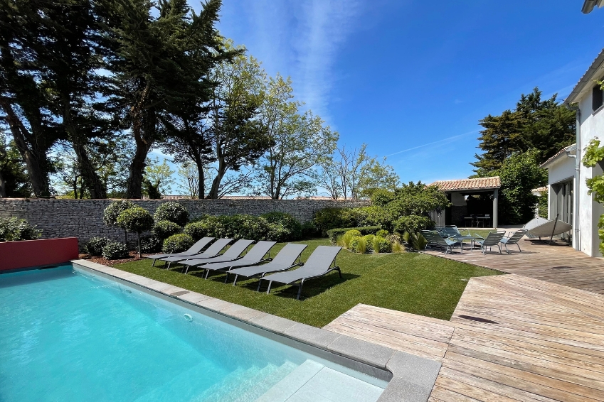 Villa Mélo Ré: heated pool in Le Bois-Plage-en-Ré