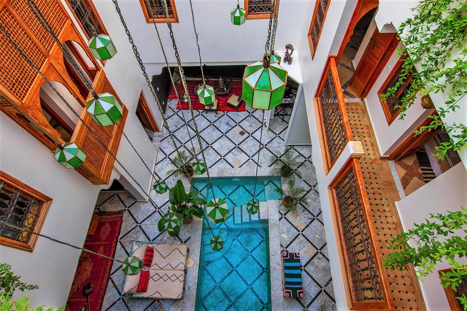 8 of the most beautiful riad patios in the heart of Marrakech